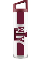 Texas A&M Aggies 22 oz White Stainless Steel Bottle - White