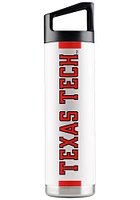 Texas Tech Red Raiders 22 oz White Stainless Steel Bottle