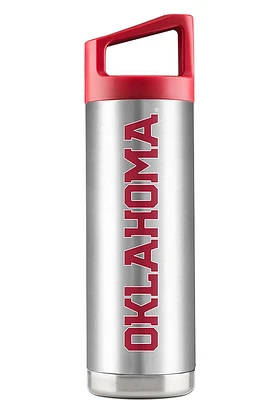 Oklahoma Sooners 16 oz SS Stainless Steel Bottle - Grey