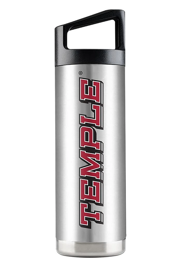 Temple Owls 16 oz SS Stainless Steel Bottle - Grey