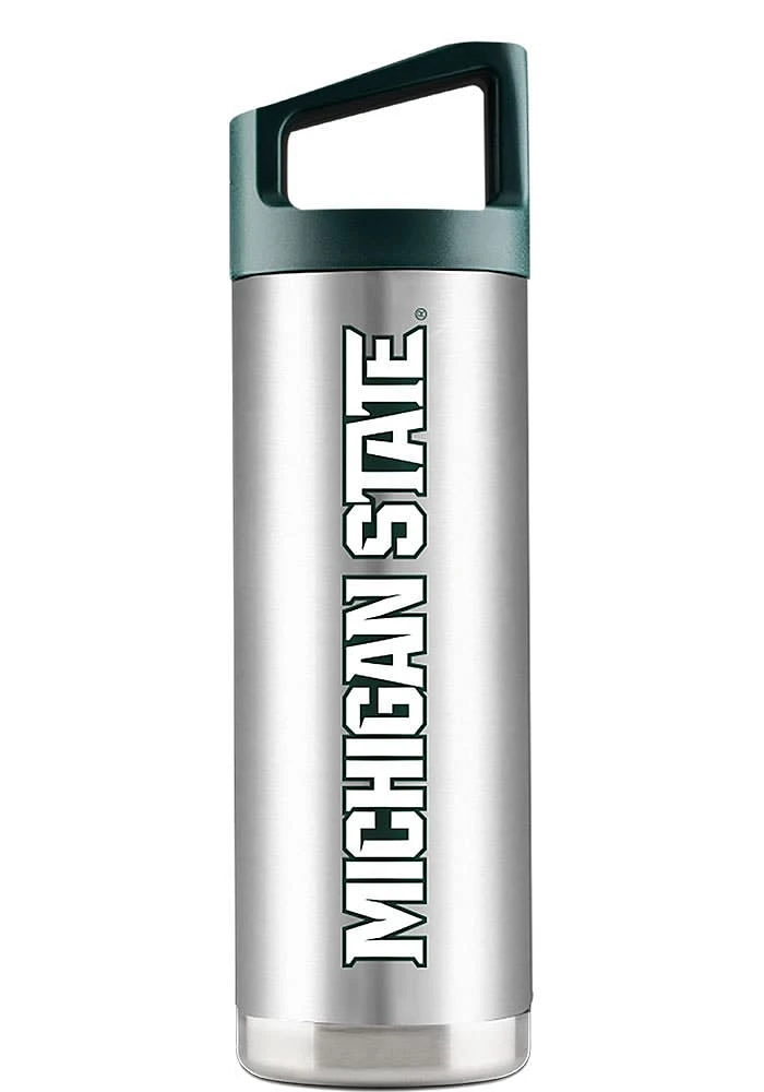 Michigan State Spartans 16 oz SS Stainless Steel Bottle - Grey