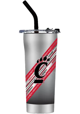 Cincinnati Bearcats Straw Stainless Steel Tumbler -