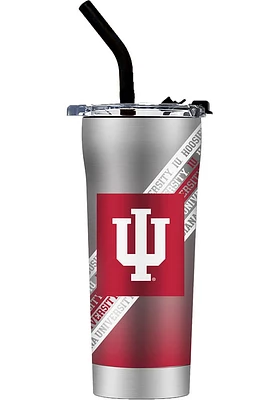 Indiana Hoosiers Straw Stainless Steel Tumbler -