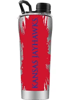 Kansas Jayhawks Shaker Stainless Steel Bottle - Blue