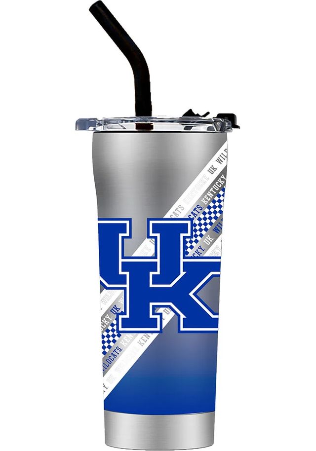 Kentucky Wildcats Straw Stainless Steel Tumbler -