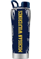 Michigan Wolverines Shaker Stainless Steel Bottle - Blue