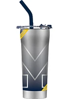 Michigan Wolverines Straw Stainless Steel Tumbler -