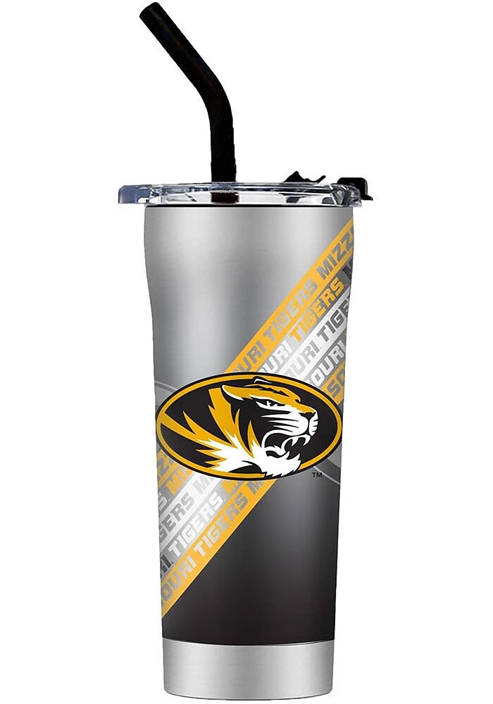 Missouri Tigers Straw Stainless Steel Tumbler -