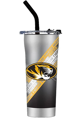 Missouri Tigers Straw Stainless Steel Tumbler -