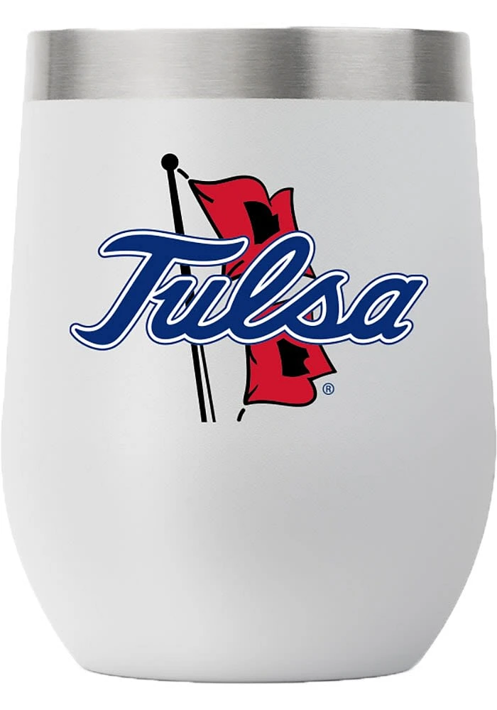 Tulsa Golden Hurricane Team Logo 12oz Stainless Steel Stemless