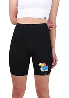 Hype and Vice Kansas Jayhawks Womens Black Biker Shorts