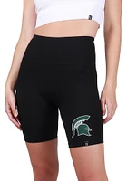 Hype and Vice Michigan State Spartans Womens Black Biker Shorts