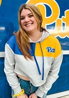 Hype and Vice Pitt Panthers Womens Grey Colorblock Hooded Sweatshirt