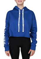 Hype and Vice Kentucky Wildcats Womens Blue Cropped Hooded Sweatshirt