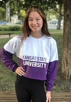 Hype and Vice K-State Wildcats Womens White Not Your Boyfriends LS Tee