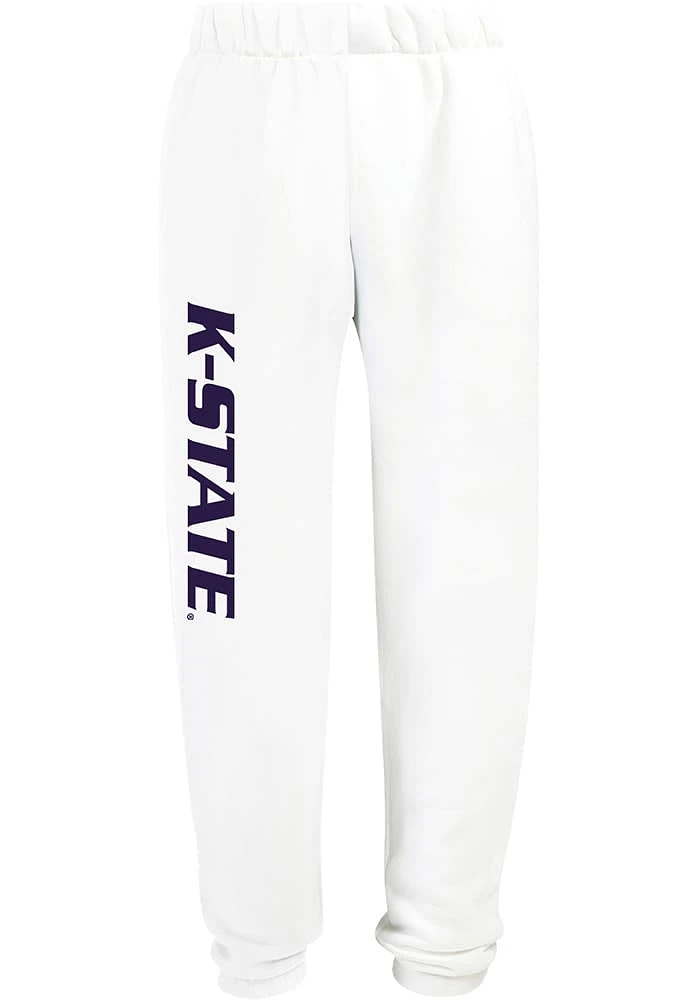 Hype and Vice K-State Wildcats Womens Classic White Sweatpants
