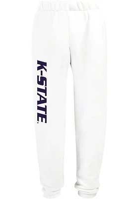 Hype and Vice K-State Wildcats Womens Classic White Sweatpants