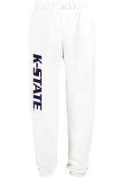 Hype and Vice K-State Wildcats Womens Classic White Sweatpants