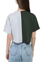 Hype and Vice Michigan State Spartans Womens Green Brandy Short Sleeve T-Shirt
