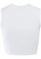Hype and Vice Michigan State Spartans Womens White Cut Off Tank Top