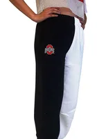 Hype and Vice Ohio State Buckeyes Womens Two Tone Colorblock White Sweatpants