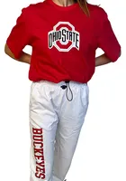 Hype and Vice Ohio State Buckeyes Womens Campus White Sweatpants