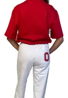 Hype and Vice Ohio State Buckeyes Womens Campus White Sweatpants