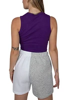Hype and Vice K-State Wildcats Womens Purple Cut Off Crop Tank Top