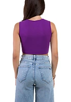 Hype and Vice TCU Horned Frogs Womens Purple Ring It Crop Tank Top