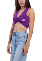 Hype and Vice TCU Horned Frogs Womens Purple Ring It Crop Tank Top