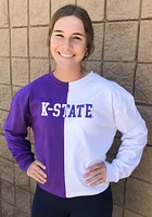 Hype and Vice K-State Wildcats Womens Purple Quarterback LS Tee