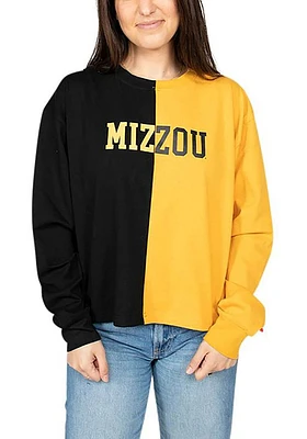 Hype and Vice Missouri Tigers Womens Black Quarterback LS Tee