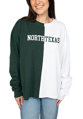 Hype and Vice North Texas Mean Green Womens Quarterback LS Tee
