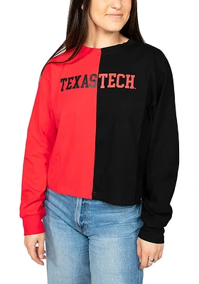 Hype and Vice Texas Tech Red Raiders Womens Quarterback LS Tee