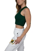 Hype and Vice Baylor Bears Womens Boyfriend White Sweatpants