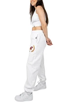 Hype and Vice Central Michigan Chippewas Womens Boyfriend White Sweatpants