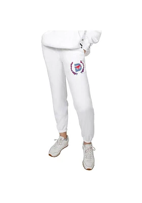 Hype and Vice SMU Mustangs Womens Boyfriend White Sweatpants