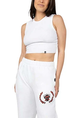 Hype and Vice Texas Tech Red Raiders Womens Boyfriend White Sweatpants