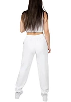 Hype and Vice Pitt Panthers Womens Boyfriend White Sweatpants