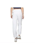 Hype and Vice Michigan Wolverines Womens Boyfriend White Sweatpants
