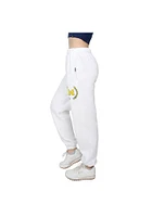 Hype and Vice Michigan Wolverines Womens Boyfriend White Sweatpants