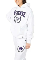 Hype and Vice K-State Wildcats Womens Boyfriend White Sweatpants