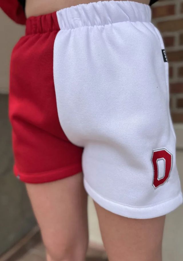 Hype and Vice Ohio State Buckeyes Womens White Dime Two Tone Shorts