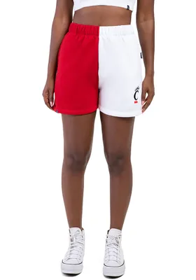 Hype and Vice Cincinnati Bearcats Womens White Dime Two Tone Shorts