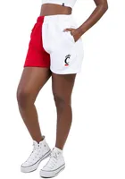 Hype and Vice Cincinnati Bearcats Womens White Dime Two Tone Shorts