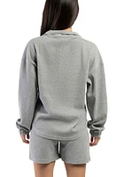 Hype and Vice Baylor Bears Womens Grey Grand Slam Qtr Zip