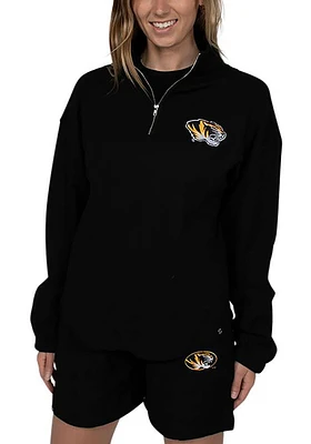 Hype and Vice Missouri Tigers Womens Black Grand Slam Qtr Zip