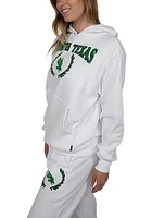Hype and Vice North Texas Mean Green Womens White Boyfriend Hooded Sweatshirt