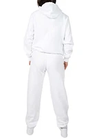Hype and Vice Michigan State Spartans Womens White Boyfriend Hooded Sweatshirt