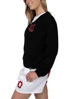 Hype and Vice Ohio State Buckeyes Womens Black Ace Long Sleeve Cardigan